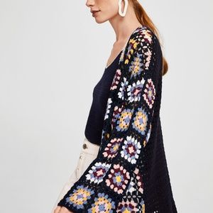 Mango Cotton crochet cardigan